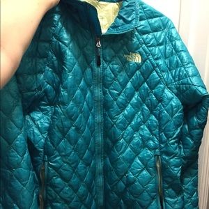 Blue north face coat
